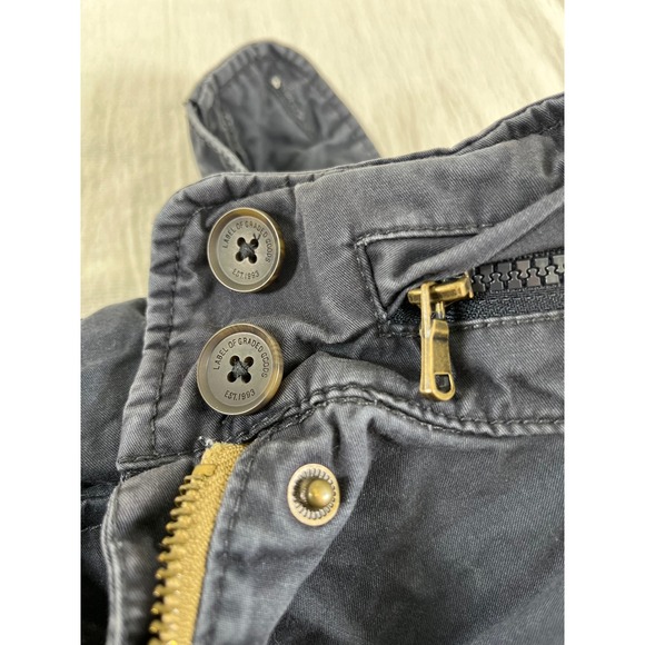 H&M LOGG Utility Cargo Jacket Field Jacket Drawstring Waist Gray Sz 8‎ Gorpcore - Picture 7 of 16